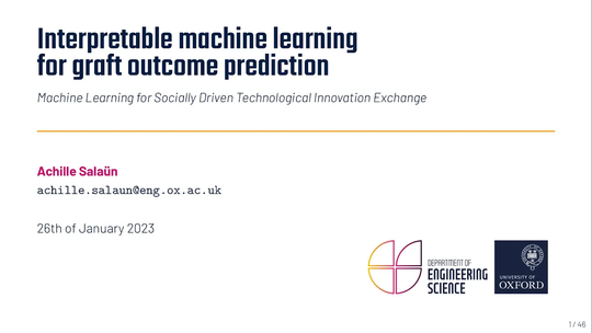 Interpretable machine learning for graft outcome prediction